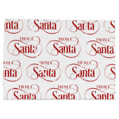 Vom Weihnachtsfeiertag des Weihnachtsmannes Große Geschenktüte (Rückseite)