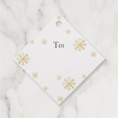 Vom Weihnachtsgeschenk des Weihnachtsmannes Geschenkanhänger (Rückseite)