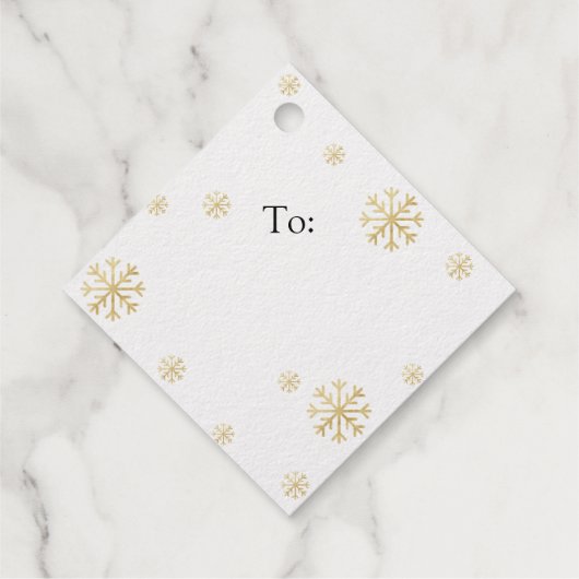 Vom Weihnachtsgeschenk des Weihnachtsmannes Geschenkanhänger (Rückseite)