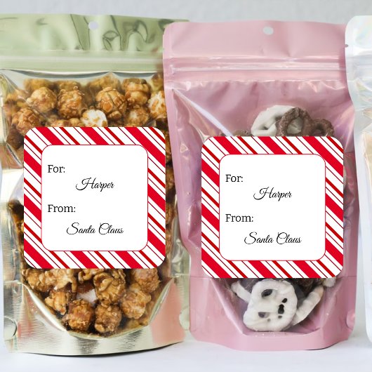 Vom Weihnachtsgeschenk Personalisierter Weihnachts Quadratischer Aufkleber