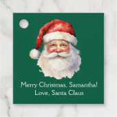 Vom Weihnachtsklaus Custom Green Kids Weihnachts-P Geschenkanhänger (Vorderseite)