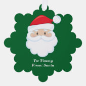 Vom Weihnachtsklaus Niedliches Weihnachtsgeschenk Ornament Karte (Vorderseite)