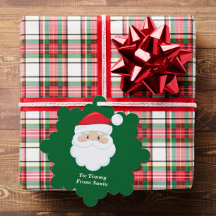 Vom Weihnachtsklaus Niedliches Weihnachtsgeschenk Ornament Karte