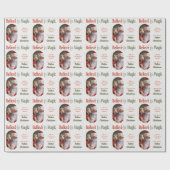 Vom Weihnachtsmann aus dem Foto des Zauberrunden Geschenkpapier (Flach)