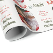 Vom Weihnachtsmann aus dem Foto des Zauberrunden Geschenkpapier (Rolleneckpunkt)