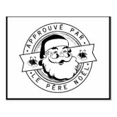 Vom Weihnachtsmann genehmigte Stempelkissen Gummistempel (Prägung)