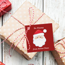 Vom Weihnachtsmann Niedliche rote Kinder Weihnacht