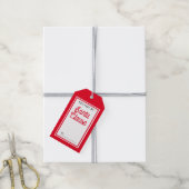 Vom Weihnachtsmann, Rot und Weiß Weihnachten gelie Geschenkanhänger (Mit Garn)
