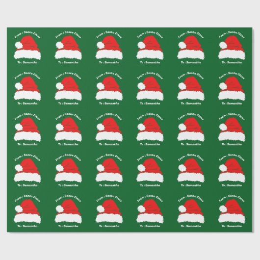 Vom Weihnachtsmann Weihnachtsgeschenk Geschenkpapier (Flach)