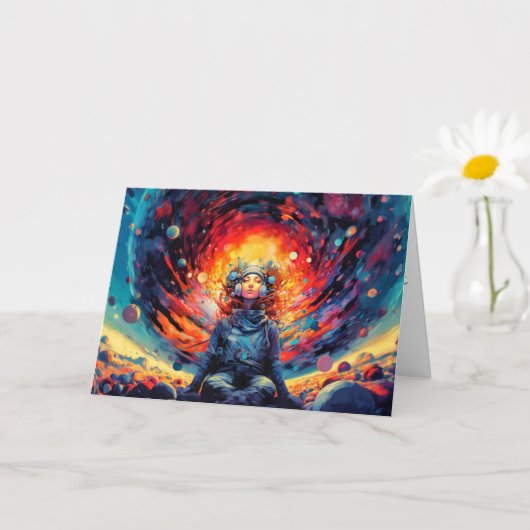 Vom Weltraum und über die Illustration hinaus Karte (Kleine Pflanze)