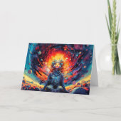 Vom Weltraum und über die Illustration hinaus Karte (Vorderseite)