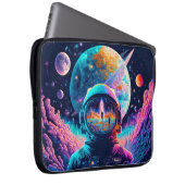 Vom Weltraum und über die Illustration hinaus Laptopschutzhülle (Vorne Rechts)