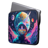 Vom Weltraum und über die Illustration hinaus Laptopschutzhülle (Vorderseite Links)
