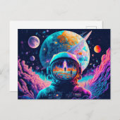 Vom Weltraum und über die Illustration hinaus Postkarte (Vorne/Hinten)