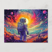 Vom Weltraum und über die Illustration hinaus Postkarte (Vorderseite)