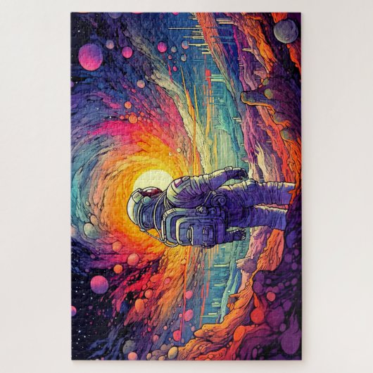 Vom Weltraum und über die Illustration hinaus Puzzle (Vertikal)