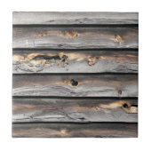 vom Wetter als alter Holzhintergrund signiert Fliese (Vorderseite)