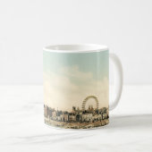 Vom zentralen Pier Blackpool, England Kaffeetasse (VorderseiteRechts)