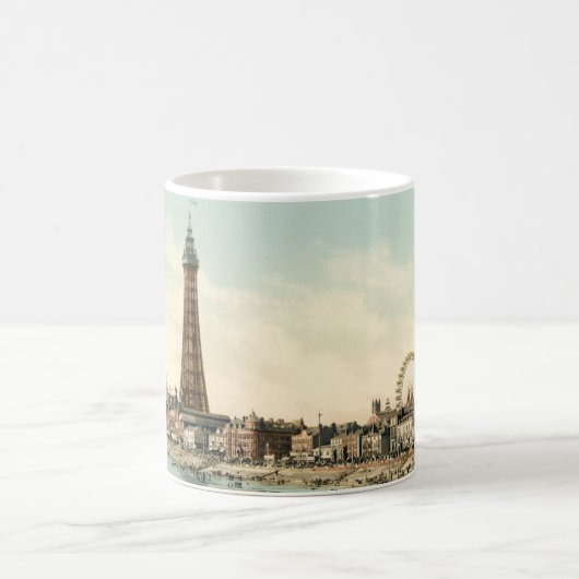 Vom zentralen Pier Blackpool, England Kaffeetasse (Mittel)