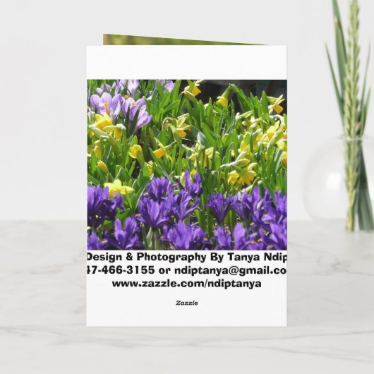 Von (1) Enkelkind zu Großmutter Karte (Rückseite)