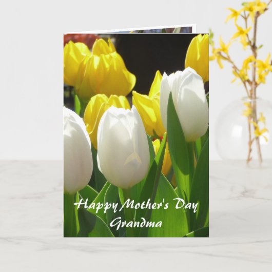 Von (1) Enkelkind zu Großmutter Karte (Gelbe Blume)