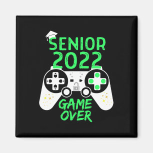 Von 2022 Senior Videospiel Über Schulgamer Grün Magnet