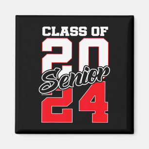 von 2024 Abschluss Gif, Senior 24 Shirt High Schoo Magnet