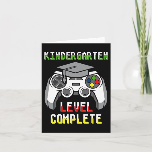 Von 2024 Kindergarten Level Kids Video Game Gradua Karte (Vorderseite)