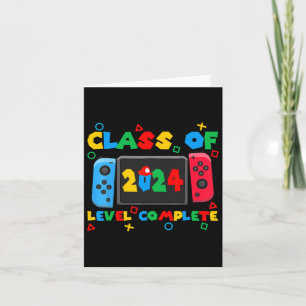 Von 2024 Level Complete Video Gamer Senior Graduat Karte