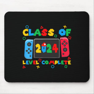 Von 2024 Level Complete Video Gamer Senior Graduat Mousepad