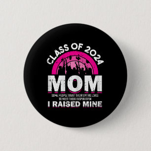 von 2024 Mama Abschluss Family Mama Graduate Women Button