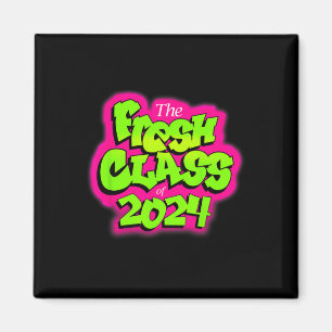 Von 2024 Senior Fresh 90s Retro TV Style Abschluss Magnet