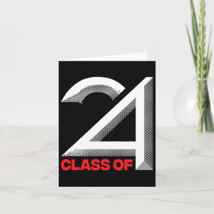 von 2024 Shirt Abschluss Senior High School Colleg Karte