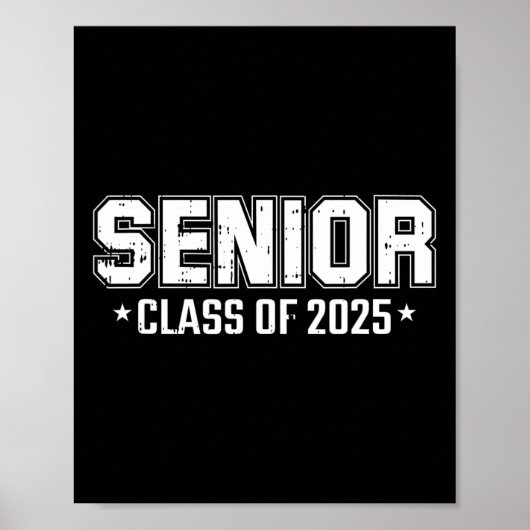 Von 2025 Senior Abschluss High School Uni Grad Poster (Vorne)