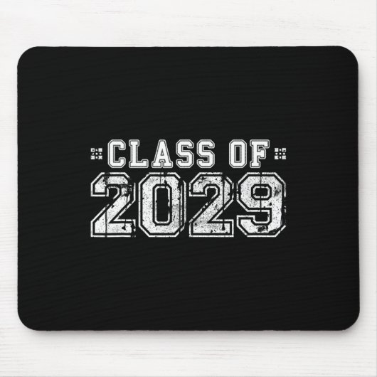 von 2029 - Abschluss Jahr Hochrangiges Geschenk Mousepad (Vorne)