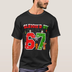 Von 67 besiegt Lustiger Six Seven Meme 6 7 Weihnac T-Shirt