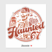 Von 67 heimgesucht Lustiges Halloween Six Seven 67 Aufkleber (Blatt)