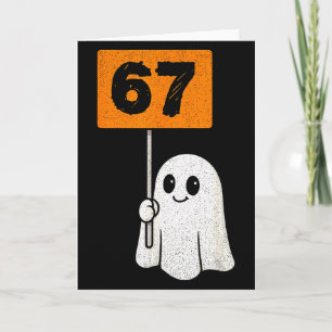 Von 67 heimgesucht – Lustiges Six Seven Meme 6 7 H Karte