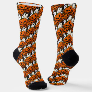 Von 67 lustigen Geistern und Kürbissen Halloween h Socken