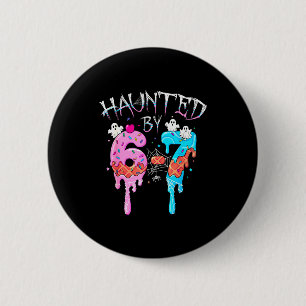 Von 6 7 Halloween-Geist Gen Alpha Meme Eis heimges Button