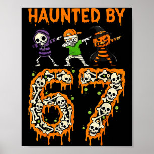 Von 6-7 Halloween-Skelett-Dabbing-Meme-Männern hei Poster