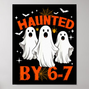 Von 6 7 Six Seven 67 Meme Halloween Kostüm heimges Poster
