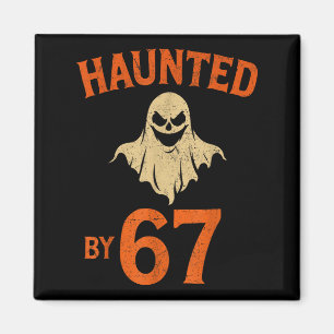 Von 6 7 Six Seven Halloween-Geist heimgesucht Sder Magnet