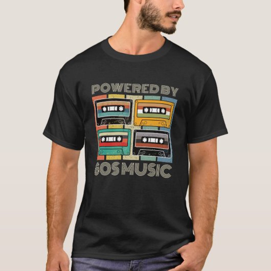 Von 80er-Musikkassette unterstützt T-Shirt (Vorderseite)