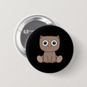 von Adorable Kawaii-Igel-Aufklebern Button (Vorne & Hinten)