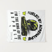 Von Adrenalin angeregt - Fett dynamisches Design Wandteppich (Vorderseite (Horizontal))