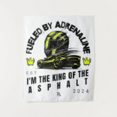 Von Adrenalin angeregt - Fett dynamisches Design Wandteppich (Vorderseite)