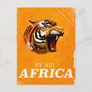 Von Air Africa Reiseplakat Postkarte