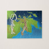 Von Air nach Schottland Reiseplakat Puzzle (Horizontal)