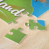 Von Air nach Schottland Reiseplakat Puzzle (Seite)